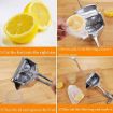 Picture of Metal Lemon-Lime Squeezer-Manual Hand Press Juicer Aluminium Manual Juicer for Fruits with Lemon Squeezer & Cutter