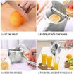 Picture of Metal Lemon-Lime Squeezer-Manual Hand Press Juicer Aluminium Manual Juicer for Fruits with Lemon Squeezer & Cutter