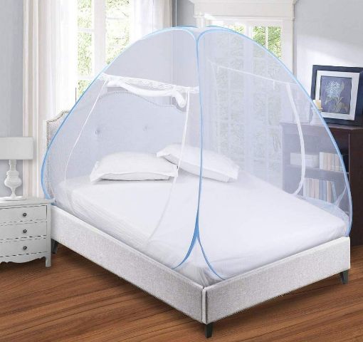 Picture of Mosquito Net Foldable Mosquito Net Single Bed Bed Mosquito Net Easily fit Polyester Mosquito
