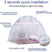 Picture of Mosquito Net Foldable Mosquito Net Single Bed Bed Mosquito Net Easily fit Polyester Mosquito