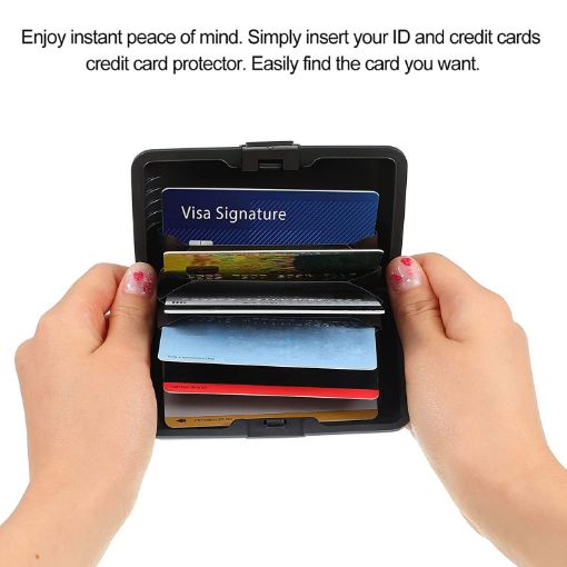 Picture of Aluminum Wallet Credit Cards Holder card holder