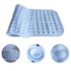 Picture of bathroom mat silicone water absorbing anti slip non slippery for home office school waterproof Anti-Slip with Suction Cup Bath Mat Big Size Shower Mat bathroom mat easy to clean
