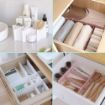 Picture of Makeup Storage Grid Home & Kitchen Board Divider Adjustable Drawer Organizer Storage Drawers Drawer Organizer Drawer Divider 6 PCS Set