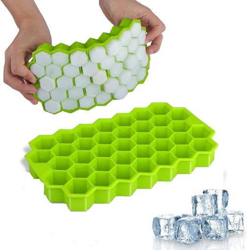 Picture of ICE TRAY HONEY SHAPE TRAY Rubber Flexible Silicone Honeycomb Shape