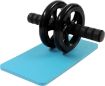 Picture of Double Ab Wheel Roller ual Wide Ab Roller Wheel Abdominal Workout with Knee Mat Men and Women Home Gym Fitness Abdominal Stomach Exercise