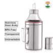 Picture of Stainless Steel Nozzle Oil Dispenser  Container  Pourer  Pot with Handle 1000ml Each  Oil Bottle with Handle Oil Dispenser 1000ml Nozzle Oil Dispenser