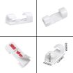 Picture of 20Pcs Adhesive Cable Clips,White Wire Organizer Multipurpose Silicone Adhesive Cord Hooks