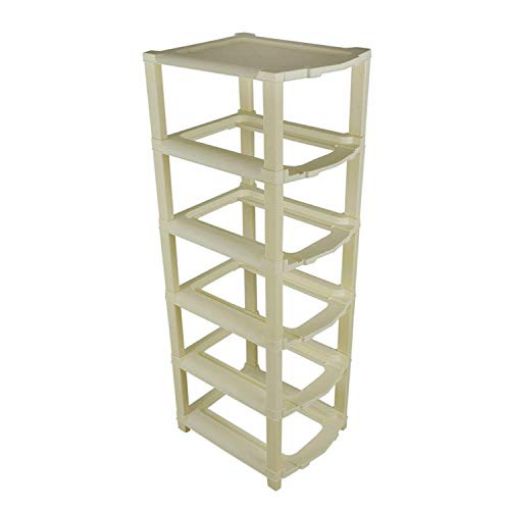 Picture of 5 Layer Plastic Modular Drawer System Large Stomo MultiPurpose chest of Drawer Organizer for Home Office Hospital Parlour and School Foldable drawers organizers Box