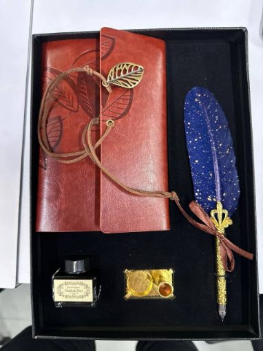 Picture of Feather Pen Set  Feather Pen Vintage Calligraphy Feather Dip Pen
