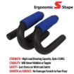 Picture of S Shape Push Up Bars Stands Handle with Cushioned Foam Grip and Non-Slip Sturdy Structure for Floor are Great for Strength Workouts Home Workout Equipment for Men & Women