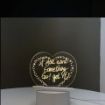 Picture of Heart shape  Note Board Led Night Light Acrylic Creative Message Board Holiday USB Light Gift For Kids Gril Home Decoration Night Lamp