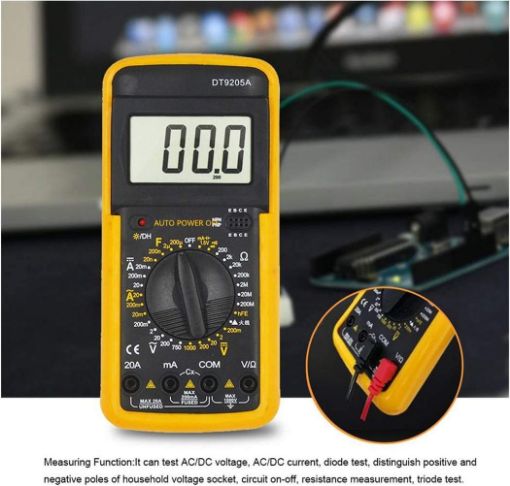 Picture of Digital Multimitre   digital multimitere Professional Digital Multimeter Capacitance Multi Meter Current Voltage Tester Meter CTE067 CTE048 Digital Multimeter Extra Free Probes