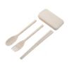 Picture of PLASTIC SPOON SET WITH BOX FOLDABLE SPOON SET SET WITH BOX Cutlery Set Wheat Straw Portable Spoon Folk Chopstick Portable Cutlery Set Travel Spoon Fork Chopstick box