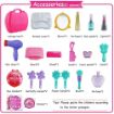 Picture of Makeup Dream Suitcase   Kids Pretend Play Beauty Salon Fashion Makeup kit and Cosmetic Toy  Girls Little Princess Dream