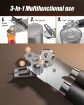 Picture of Can Opener Tin Cutter 3 IN 1 OPENER 3 in 1 Tin cutter and bottle opener Tin Opener Bottle Opener with Smooth Edge & Rotating Knob Heavy Duty Multipurpose Manual Stainless Steel Can Tin Bottle Opener Cutter with Strong Non Slip Handle