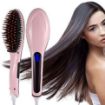 Picture of Fast hair streightener Hair Straightener  Brush with LCD Screen Temperature Control Display Hair Straightener For Women