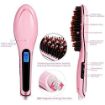 Picture of Fast hair streightener Hair Straightener  Brush with LCD Screen Temperature Control Display Hair Straightener For Women