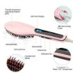 Picture of Fast hair streightener Hair Straightener  Brush with LCD Screen Temperature Control Display Hair Straightener For Women
