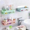 Picture of Bathroom self Multipurpose Kitchen Bathroom Shelf Wall Holder Storage Rack Bathroom Rack Storage Box Strong Magic Sticker Shower Rack Shelf