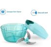 Picture of Handy Quick Cutter Vegetable Mini Chopper  Mini Handy Chopper Pull String Chopper Vegetable & Fruit  Mini Handy and Compact Chopper with 3 Blades for Effortlessly Chopping Vegetables and Fruits