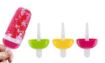 Picture of ice candy mould Kulfi Maker Homemade Popsicle Frozen Ice Cream Mould steel Aluminium Tray of 6 Candy with Reusable Stick DIY Pop Molds Holders