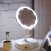Picture of compact mirror Makeup Mirror LED Lights  Mirror Folding Magnifying Double Sided