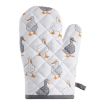 Picture of Oven gloves pair Essentials Heat Resistant Cotton Kitchen Oven Mitt Glove Set Microwave Grill BBQ Pot-holder with Thick Cooking Pad for Baking Cooking Heat Resistant Protection of Hand for Utensils Gas Flame Grill Barbecue