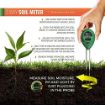 Picture of 3-In-1 Solar Soil Moisture Acidity Meter Plant Tester