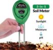 Picture of 3-In-1 Solar Soil Moisture Acidity Meter Plant Tester
