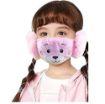 Picture of Kids Girl's and Boys' Warm Winter Face Mask   Kid's Mouth Mask Warm Earmuffs Embroidery Half Face Mask Mouth Cover