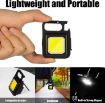 Picture of Multifunction Keychain Led Light with Bottle Opener Magnetic Base and Folding Bracket Mini Cob 500 lumens Rechargeable Multifunctional Keychain Emergency Light Keychain
