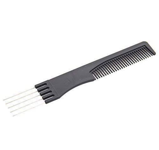 Picture of 10 Pcs Multipurpose Salon Hair Styling Kit  Salon Hair Styling com Hairdressing hairdresser Barber Combs Hair Combs Salon Styling Tools set of 10 com Combs Brush Set (Black) Hair Cutting com