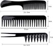 Picture of 10 Pcs Multipurpose Salon Hair Styling Kit  Salon Hair Styling com Hairdressing hairdresser Barber Combs Hair Combs Salon Styling Tools set of 10 com Combs Brush Set (Black) Hair Cutting com