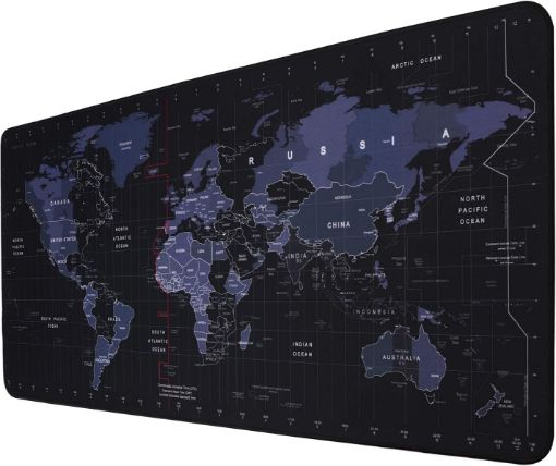 Picture of World Map Keyboard Mat  Desk Mat Gaming Rubber Writing Desk Mats