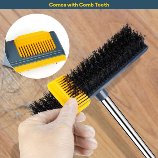 Picture of tiles cleaning brush with comb tile comb floor scrubber Cleaning Brush Bathroom Kitchen Tile Crack Cleaning Brush