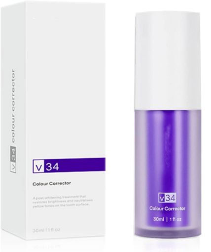 Picture of Purple Toothpaste Colour Corrector Teeth Whitening Booster blue toothpaste blue teeth cleaner tooth cleaner teeth cleaner white teeth white tooth