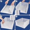 Picture of 3 LAYER FOLDABLE SLIDING  DRAWER Clothes Organiser for Wardrobe Cupboard Organizer  3 Layer Adjustable Storage Drawer
