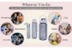 Picture of Transparent Motivational Water Bottles Water Drinking Bottle 3 PCS Transparent Motivational Water Bottles MOTIVATIONAL BOTTLE