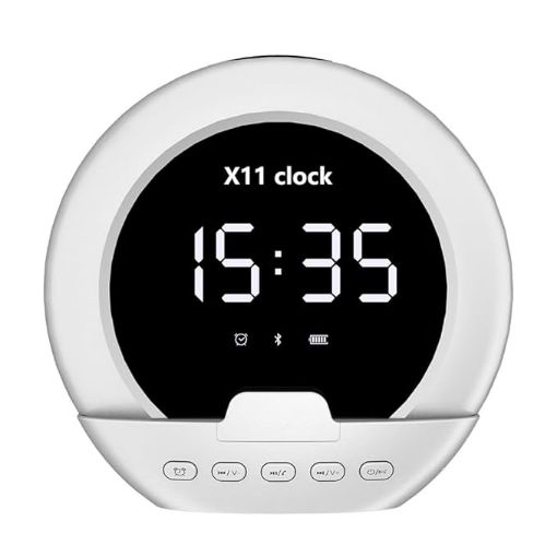 Picture of Wireless Speaker With Clock Bluetooth Speaker Wireless Clock Speaker