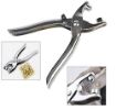 Picture of Grommet Eyelet Setting Plier with 100 PCS Gold Eyelets Grommets Steel Hole Punch Eyelet Setter Kit