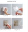 Picture of Punch-Free Shower Gel Holder Bathroom Storage Wall-Mounted Bottle Holder  Plastic Wall Mounted Self Sticky Gel Bottle Rack Hooks