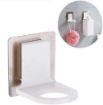 Picture of Punch-Free Shower Gel Holder Bathroom Storage Wall-Mounted Bottle Holder  Plastic Wall Mounted Self Sticky Gel Bottle Rack Hooks