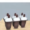 Picture of Plastic Ice Candy Kulfi Popsicle Maker Moulds Set with 6 Cups Candy Maker  Candy ice Stick Trays Plastic Frozen Ice Cream Mould Tray of 6