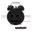 Picture of TWIN BELL ALARM CLOCK BLACK WHITE BLACK CLOCK WHITE CLOCK  Alarm Clock for Heavy Sleepers Twin Bell Vintage Alarm Clock with Backlight