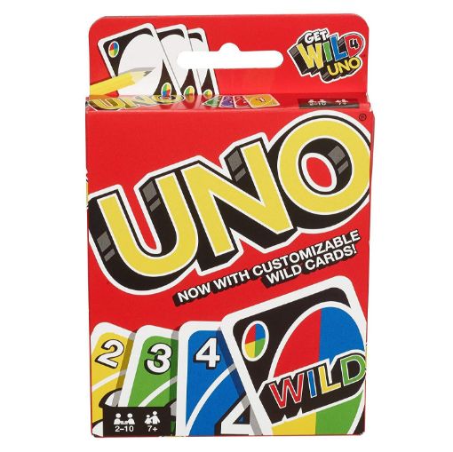 Picture of Uno Fast Fun Card Game Playing Cards Premium Solid Paper Cards of UNO UNO GAME UNO CARD GAME