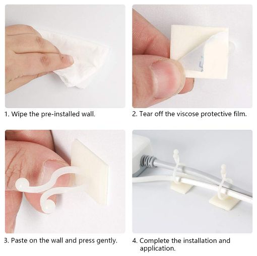 Picture of Plant Climbing Wall Fixing Clip Wall Vines Fixing Clips Plant Climbing Holder Fixer Self-Adhesive Fixture