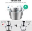 Picture of electric meat grinder 250W with bowl for kitchen food processor chopper vegetables onion garlic fruit and nuts blender