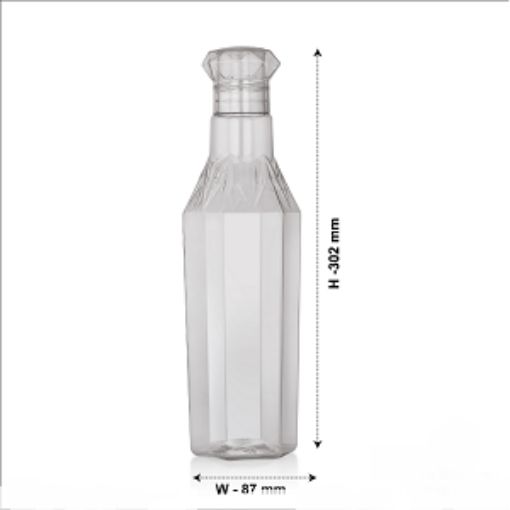 Picture of Plastic Water Bottle Fridge Kids School College Office BPA Free 1 Litre Multicolor