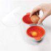 Picture of Microwave Egg Poacher Double Cup Dual Cave Egg Cooker Egg Poaching Cups Silicone Microwave Steamer Kitchen Gadget