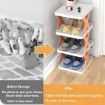 Picture of 4 Layer Shoe Rack  Shoe Rack